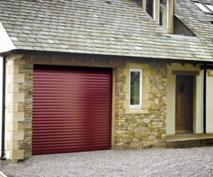 Manual roller garage doors